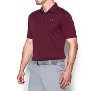 Under Armour Tech, Lightweight and Breathable Polo T Shirt for Men, Comfortable Short Sleeve Polo Shirt Men, Brown (Maroon/Graphite/Graphite (609)), M