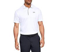 Under Armour Tech Men's Polo Shirt,White (100)/Graphite,4X-Large