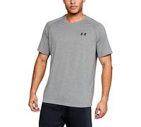 Under Armour Tech Men's Short-Sleeve Shirt, True Gray Heather / Black (025), Large