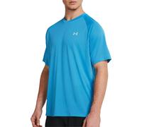 Under Armour Tech Reflective Mens Running Top Blue Short Sleeve Run T-Shirt