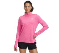 Under Armour Tech Twist Half Zip Long Sleeve Top Hot Pink