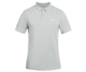 Under Armour Tee To Green Pique Thermal Polo Shirt - Titanium/White