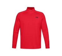 UNDER ARMOUR Training Tech 2.0 1/2 Zip Top, Red / / Black, Size L, Men Red / / Black