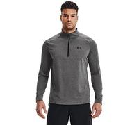UNDER ARMOUR Training Tech 2.0 Half zip, Carbon Heather / / Black, Size L, Men Carbon Heather / / Black