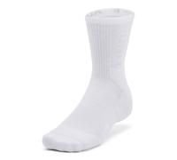 Under Armour UA 3-Maker 3pk Mid-Crew - White/White/Mod Gray - MD