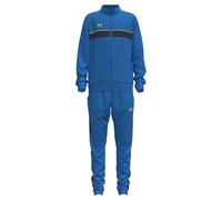 Under Armour Boys' Challenger Tracksuit, Lightweight and Durable Top and Jogging Bottoms, Boys' Tracksuit for Sports, PE and Casual Wear,Blue Atlantis / / High Vis Yellow,YSM