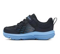 Under Armour UA BINF Assert 10 AC Running Shoe, Black/Tech Blue/White, 5.5 UK Child