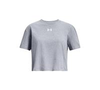 Girl's Under Armour Youths Girls Logo Crop Top (Grey) - Size: 13 years/12 years