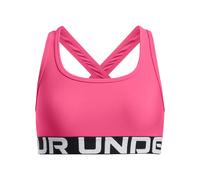 UNDER ARMOUR Junior Girls Training Crossback Sports Bra - Pink, Super Pink / / White, Size L Uper Pink / / White