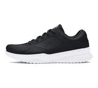 Under Armour Men's Trainers UA Edge LTHR Leather Lightweight Gym & Outdoors 12 UK Black/White