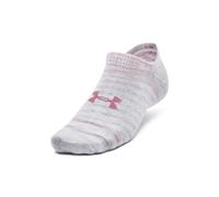 Under Armour UA Essential No-Show Unisex Socks - Pack of 3 Pairs, White, L
