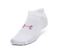 Under Armour UA Essential No-Show Unisex Socks - Pack of 3 Pairs, White, M