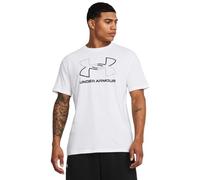 Under Armour UA GL Foundation Update SS - Short Sleeve - Tops - White/Mod Gray/Black - Size: LG