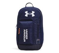 Under Armour UA Halftime Backpack,Midnight Navy/Dark Tangerine/White,OSFA