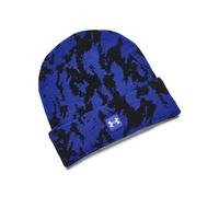 Under Armour UA HALFTIME NOVELTY CUFF BEANIE Men's Training Hat, Team Royal White, One Size