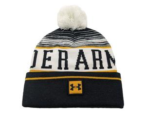 UNDER ARMOUR UA Halftime Turn Up Pom Bobble Beanie Winter Hat