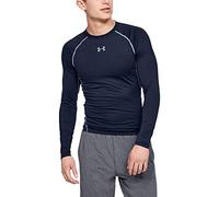 Under Armour UA HeatGear Long Sleeve, Long-Sleeve Functional Shirt, Breathable Long-Sleeve Shirt for Men Men, NavyBlue (Midnight Navy/Steel (410)), L