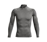 Under Armour UA HG Armour Comp Mock LS - Long Sleeve - Tops - Carbon Heather/Black - Size: XS