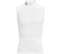 Under Armour UA HG Armour Comp Mock SL - Sleeveless - Tops - White/Black - Size: MD