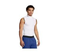Under Armour UA HG Armour Comp Mock SL - Sleeveless - Tops - White/Black - Size: XS