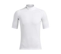 Under Armour UA HG Armour Comp Mock SS - Short Sleeve - Tops - White/Black - Size: XL