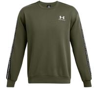 Under Armour UA Icon Fleece Crew Taping Sweatshirt Mens S Green