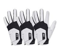 UNDER ARMOUR UA ISO-CHILL GOLF GLOVE - BLACK / WHITE - 3 PACK