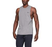 Under Armour Left Chest Cut Off Sleeveless T-shirt Grey M Men
