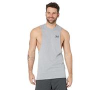 Under Armour Left Chest Cut Off Sleeveless T-shirt Grey XL Men