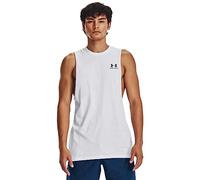 Under Armour Men's Sportstyle Left Chest Cut-Off T-Shirt (100) White / / Black Small