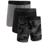 UNDER ARMOUR Mens Performance Tech 6inch Printed Boxers 3 Pack - Black/multi, Black/Multi, Size Xl, Men Print