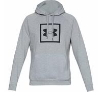 Under Armour Men Rival Fleece Box Logo Hoodie, Running Hoodie with Graphic Logo, Hooded Jumper for Men with Pocket