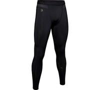 Under Armour UA Rush Sports Leggings for Men with Rush Technology, Light Men’s Running Tights with Compression Fit, Men Black, Black / / Black (001), Small