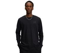 Under Armour Men's Sportstyle Left Chest Long Sleeve, Moisture-Wicking Men's Long-Sleeve Top, Comfortable and Fast-Drying Sportswear,Black / / Pitch Gray,MD
