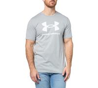 Under Armour UA Sportstyle Logo Update SS - Short Sleeve - Tops - Steel Light Heather/White - Size: SM