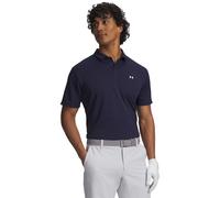 Under Armour Tee To Green Pique Thermal Polo Shirt - Navy Blue/White