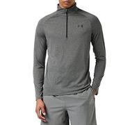 Under Armour Men's Tech 2.0 1/2 Zip-up T-Shirt Sweatshirt, Carbon Heather (090)/Black, 4XL/Tall