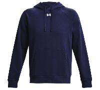 Under Armour UA048 Rival Fleece Hoodie Midnight Navy/White M Size: M, M