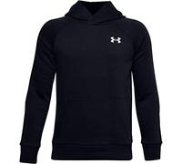 Under Armour UNDKU Kids EU Cotton Fleece Hoody Warm-up Top - Black//White (002), YSM