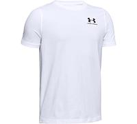 Under Armour UNDKU Kids EU Cotton Short Sleeve Short-sleeve Shirt - White//Black (100), YXL