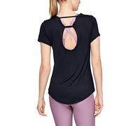 Under Armour UNDKU Women Armour Sport SS Short-sleeve Shirt - Black//Metallic Silver (001), XL