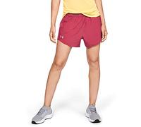Under Armour UNDKU Women Fly By Graphic Waistband Short Short - Impulse Pink/Ash Taupe/Reflective (671), LG