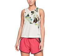 Under Armour UNDKU Women Run Tie Back Tank Tank - Onyx White/Onyx White/Reflective (112), MD
