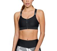 Under Armour UNDKU Women UA VANISH High Zip Bra Sport Bra - Black/Black/Reflective (001), 32A
