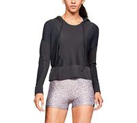Under Armour UNDKU Women UA Vanish Seamless Hoody Warm-up Top - Jet Gray/Black/Metallic Silver (010), XL