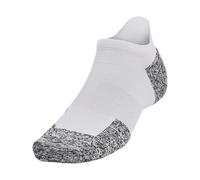(S, White) Under Armour Unisex Adult Cushioned Running Ankle Socks
