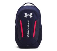 Under Armour Unisex-Adult Hustle 6.0 Backpack, (412) Midnight Navy/Midnight Navy/White, One Size Fits Most
