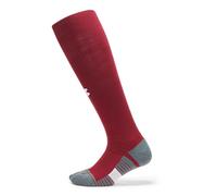 Under Armour Unisex Adult Magnetico Over the Calf Socks 1 Pack, (625) Cardinal / Pitch Gray / White, Large