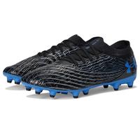 Under Armour Unisex-Adult Magnetico Pro 5 Soccer Cleats Sneaker, Black/Titan Gray/Blue Atlantis, 8 Women/6.5 Men