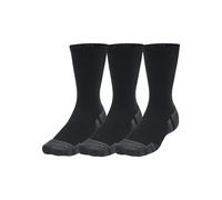 (XL, Black) Under Armour Unisex Adult Performance Tech Crew Socks (Pack of 3)